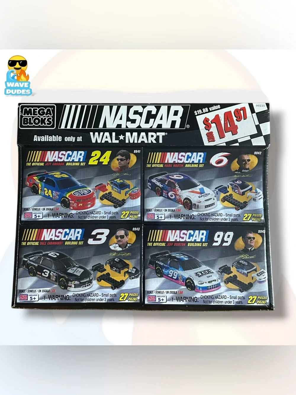 Mega Bloks NASCAR 4 Car Building Set